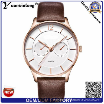 Yxl-561 316L OEM de acero inoxidable personalizado logotipo de la marca moda de lujo simples relojes para hombre